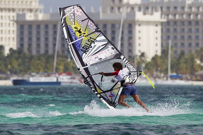 Sarah Quita in control - Aruba Hi Winds Grand Slam 2011 © PWA World Tour http://www.pwaworldtour.com